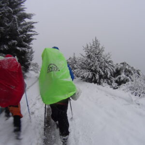 Campamento en la nieve